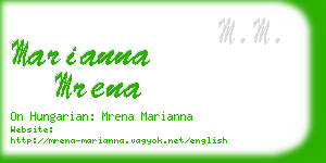 marianna mrena business card